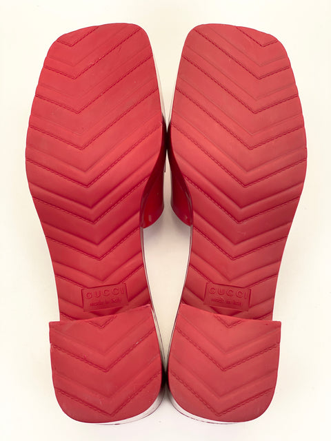 Gucci 60mm Slide Sandal 'Black Rubber' | EU W 39 / US M 7.5