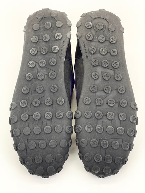 Chanel Cuir Dore 38 Sneaker 'Baltimore Raven Custom'| EU M 42 / US M 9