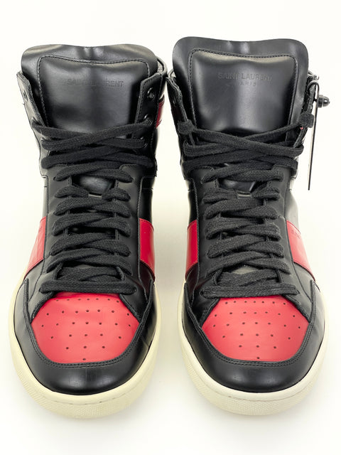 Yves Saint Laurent Signature Court SL/10H High Top 'Black Red | EU M 42.5 / US M 9.5