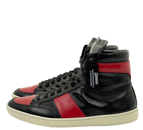 Yves Saint Laurent Signature Court SL/10H High Top 'Black Red | EU M 42.5 / US M 9.5