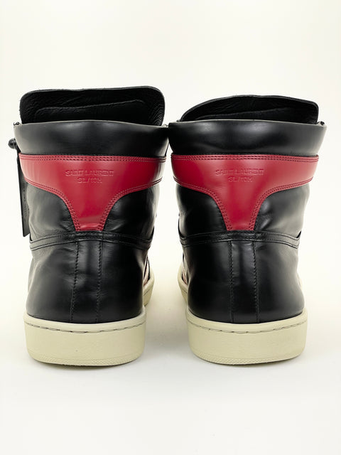 Yves Saint Laurent Signature Court SL/10H High Top 'Black Red | EU M 42.5 / US M 9.5