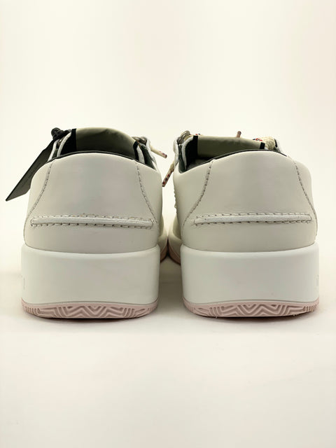 Gucci Leather Web Lace Up Low 'White' | US M 8