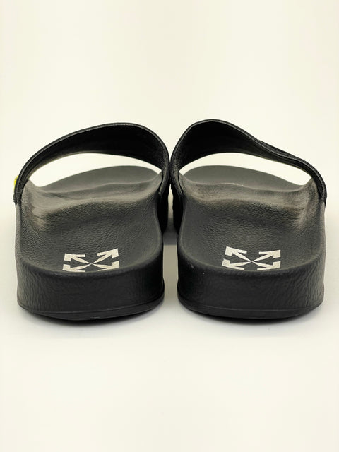 Off-White Industrial Belt Slides 'Black Yellow' | EU M 43 / US M 10