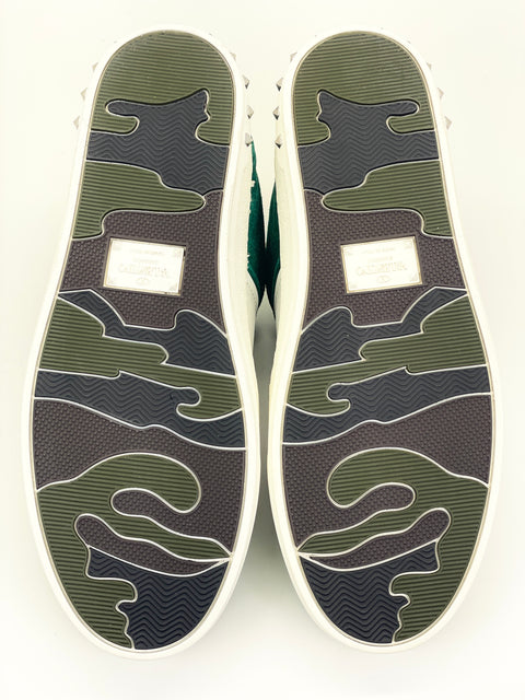 Valentino Sneakers 'Rockstud Accents Green Suede' | EU 40.5 / M 7.5