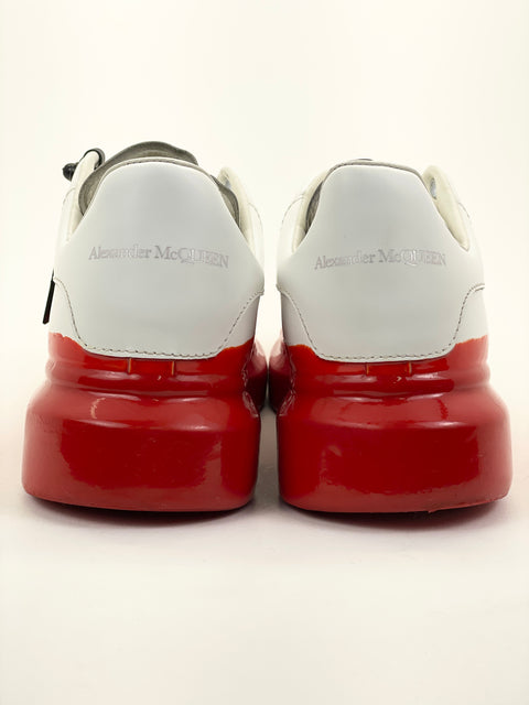 Alexander McQueen Oversized Sneaker Paint Dipped 'White Lust Red' | EU M 41 / US M 8