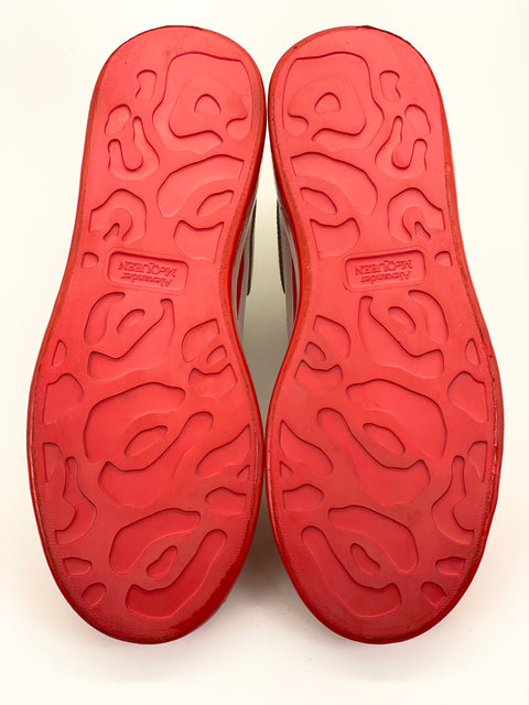 Alexander McQueen Oversized Sneaker Paint Dipped 'White Lust Red' | EU M 41 / US M 8
