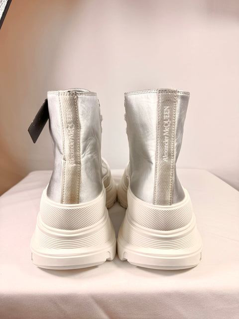 Alexander McQueen Tread Slick Boot High 'White Silver' | EU M 47 / US M 14