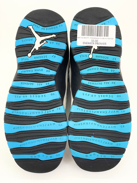 Air Jordan 10 Retro GS 'Powder Blue (2014)' | US GS 4.5Y (No Box)