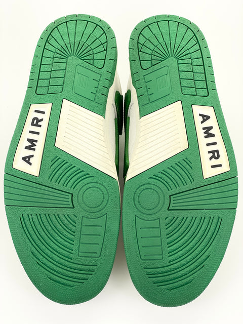 Amiri Skeleton Low Top 'White/Green' | EU M 42 / US M 9