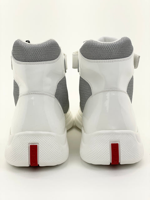 Prada America's Cup Hi 'Patent White' | EU M 43.5 / US M 10.5