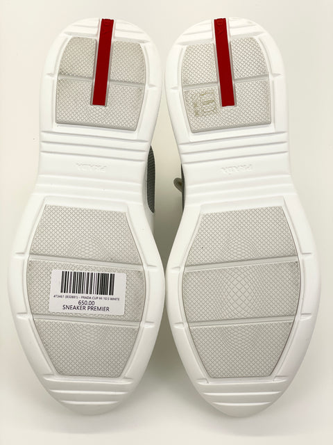 Prada America's Cup Hi 'Patent White' | EU M 43.5 / US M 10.5