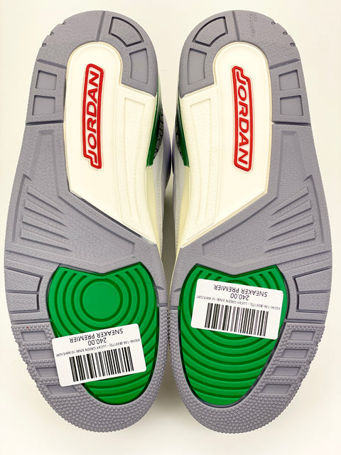 Air Jordan 3 Retro 'Lucky Green (2023)' | US W 11.5 / US M 10 (No Box)