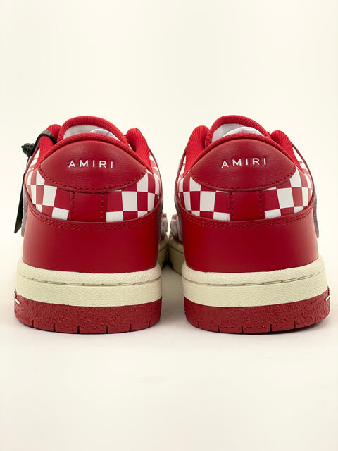 Amiri Varsity Skel Top Low 'Varsity Cream Deep Red (2024)' | US M 9