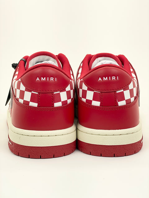 Amiri Varsity Skel Top Low 'Varsity Cream Deep Red (2024)' | US M 12