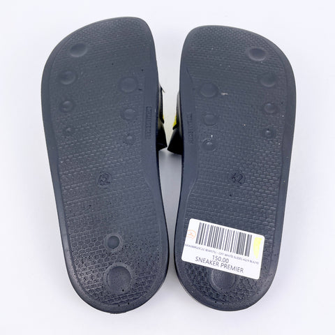 Off White industrial Belt Slide 'Black Yellow' | US M 9