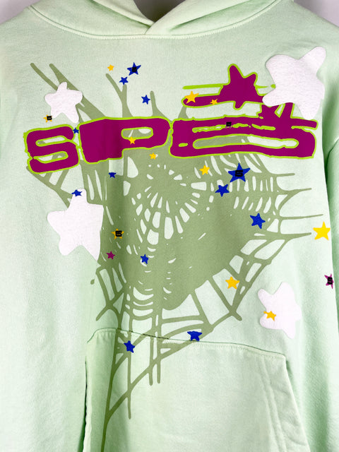 Sp5der SP5 Hoodie 'Mint' | US M Medium