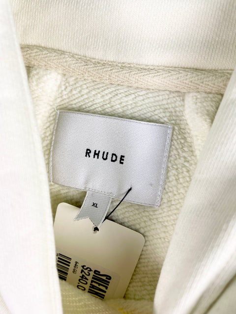 Rhude Hoodie 'Vintage Racer Cream' | US M X-Large