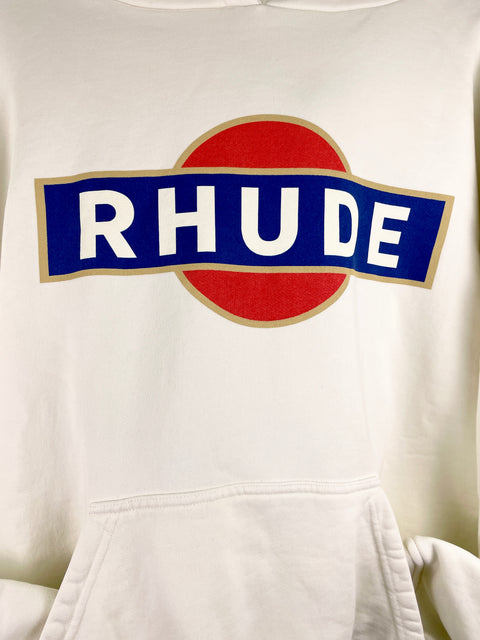 Rhude Hoodie 'Vintage Racer Cream' | US M X-Large
