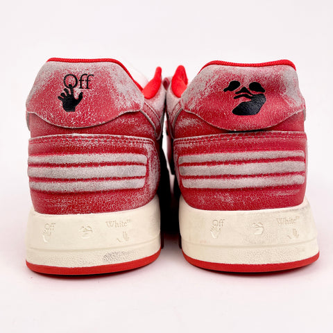 Off White Out Of Office 'Red White Distressed' | EU M 44 / US M 11