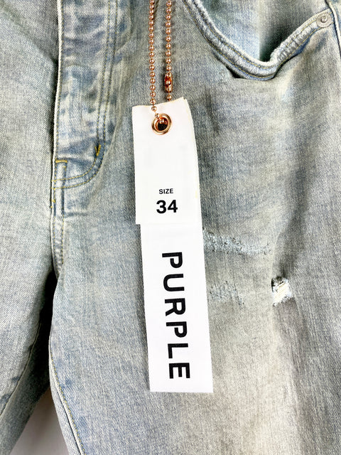 Purple Skinny Jeans 'Light Dirty Wax denim' | US M 34"