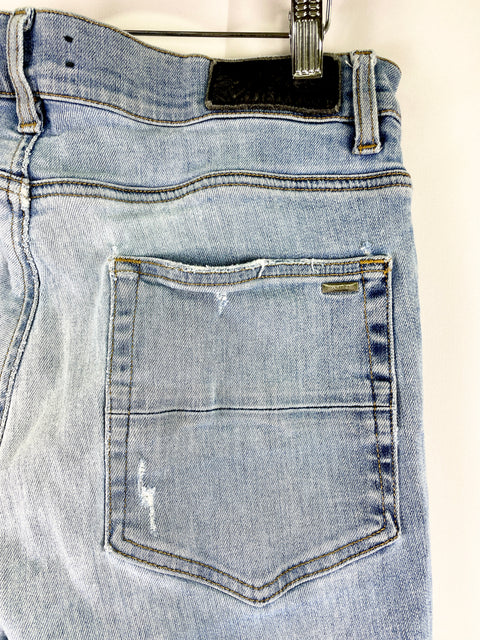 Amiri Skinny Jeans 'Ripped Light Blue Denim' | US M 34"
