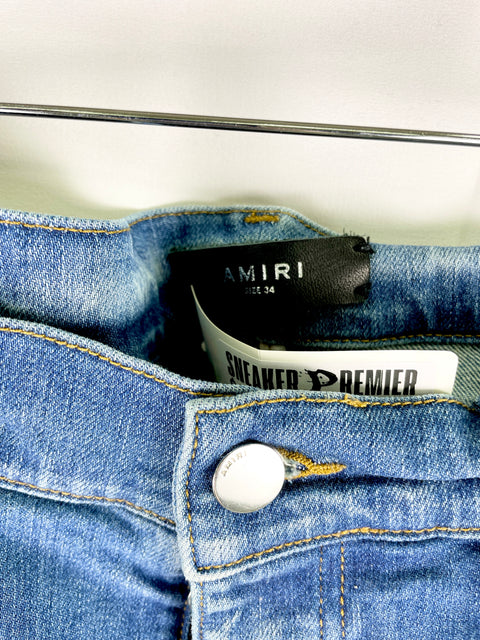 Amiri Skinny Jeans 'MX1 Dark Blue Faded Denim' | US M 34"
