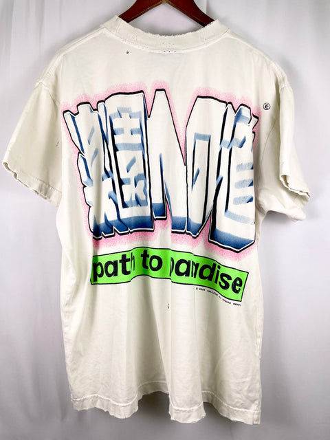 Hellstar Graphic Print Tees 'Distressed Cotton Jersey White' | US M Medium