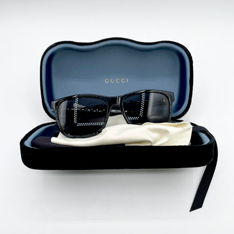 Gucci Square Acetate Sunglass 'Black' | One Size