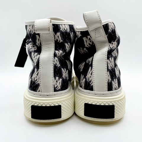 Amiri Court High 'Allover Logo White Black' | EU M 42 / US M 9