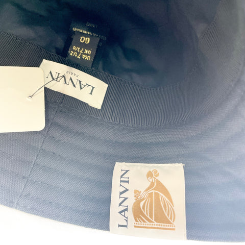 Lanvin Bucket Hat 'Logo Patch Zig-Zag' | US M 7 1/2