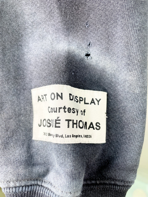 Gallery Dept Hoodie 'Distressed Vintage Black' | US M Medium
