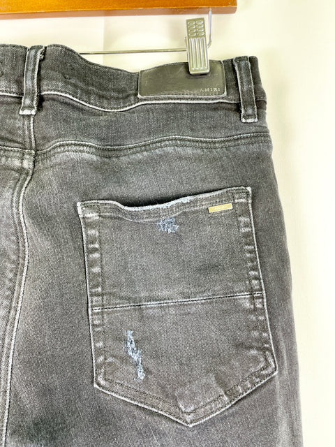 Amiri Skinny Jeans 'Ripped Black Denim' | US M 31"