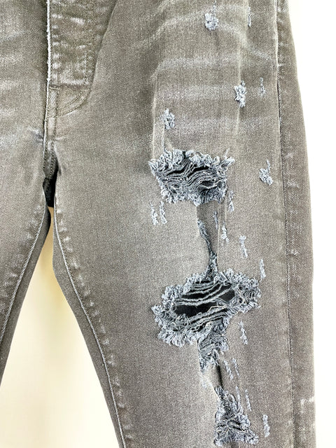 Amiri Skinny Jeans 'Ripped Black Denim' | US M 31"