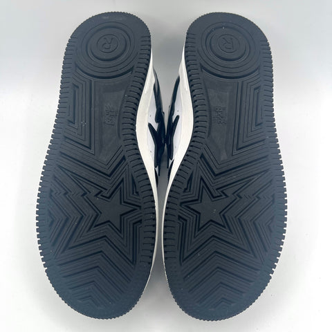 A Bathing Ape Bape Sta 'Patent Leather Black White (2022)' | US M 8