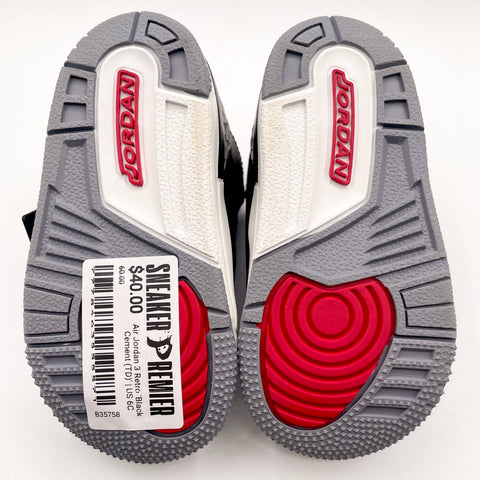 Air Jordan 3 Retro 'Black Cement (TD)' | US 6C