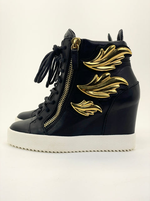 Giuseppe Zanotti Cody Wedge 'Black Gold' | US W 5 / US GS 3.5Y (No Box)