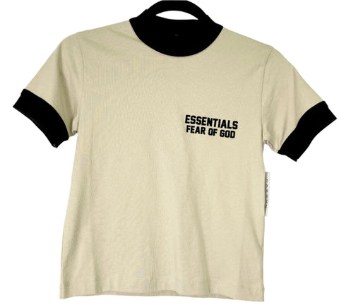 Fear of God Essentials Kids Ringer Tee 'Wheat' | 6/7
