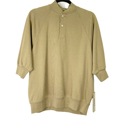 Fear of God Essentials 3/4 Sleeve Henley 'Oak' | XXS