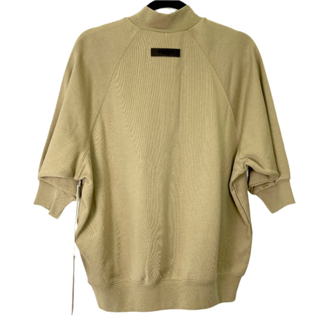 Fear of God Essentials 3/4 Sleeve Henley 'Oak' | XXS