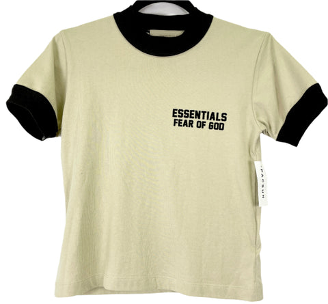 Fear of God Essentials Kids Ringer Tee 'Wheat' | SM