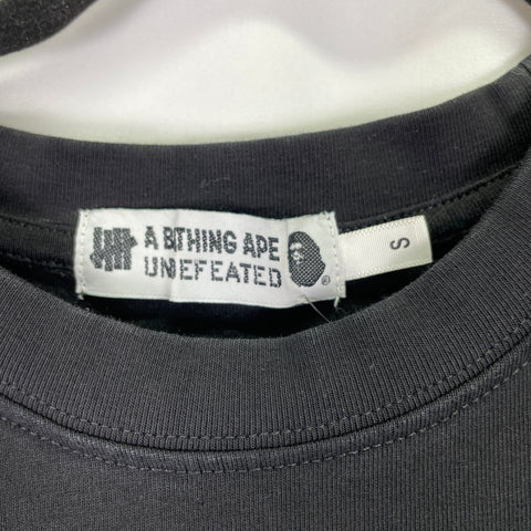 Bape X Undefeated Collab Bape Ape Head Tee Black Orange | SM