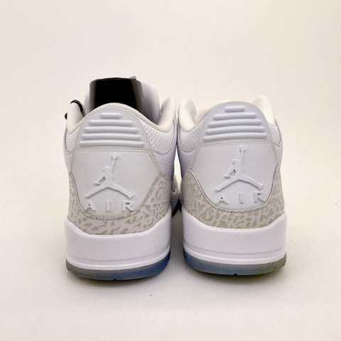 Air Jordan 3 Retro 'Pure Triple White (2018)' | US M 9.5