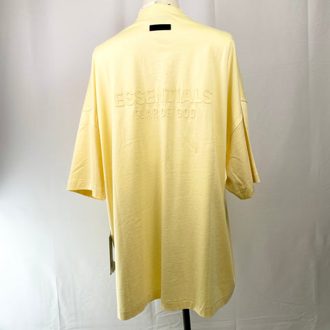 Fear of God Essentials V Neck T-Shirt 'Garden Yellow' | 2XL