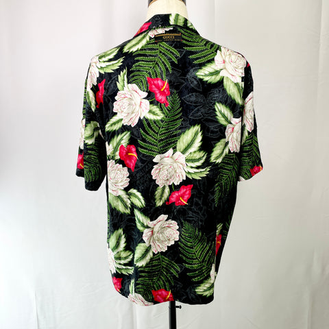 Gucci Hawaiian Print Bowling Shirt 'Black/Green' | LG