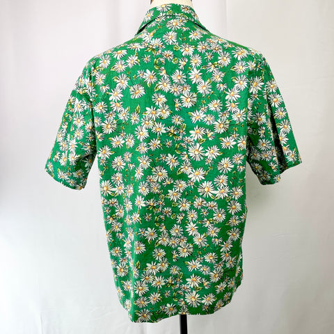 Rhude Green Printed Daisy Shirt