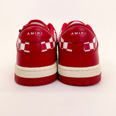 Amiri Varsity Skel Top Low 'Varsity Cream Deep Red (2024)' | US M 10