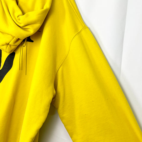 Off-White Hand Painters Over Hoodie 'Yellow/Black' | XXL