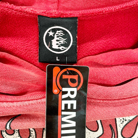 Hellstar Records Hoodie 'Red' | LG
