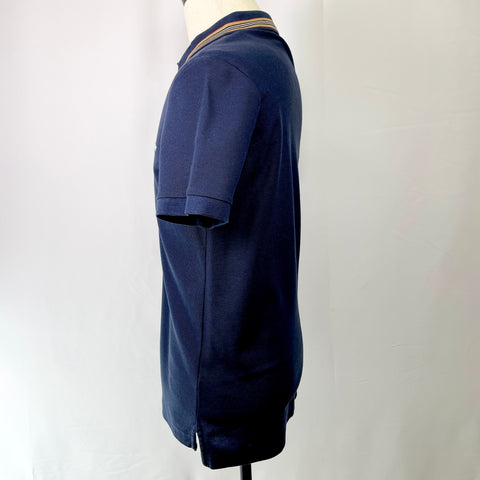 Burberry Polo Navy Arthur Vintage Check 'White Logo' | SM