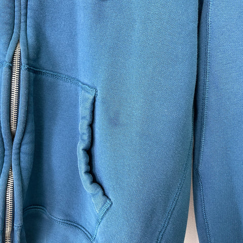 Burberry Zip Hoodie Inside Vintage Check 'Teal Blue' | MED